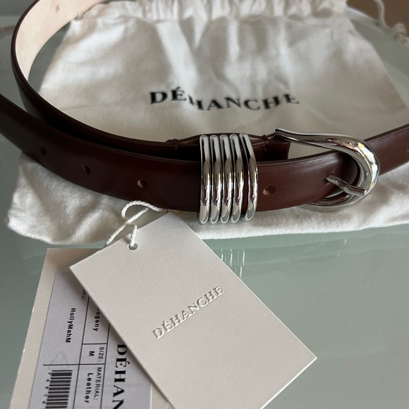 DEHANCHE Hollyhock Silver Syrup Mahogany Belt - Picture 8 of 16